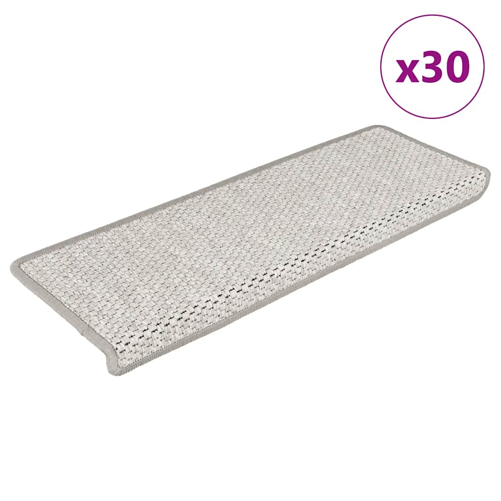 Maty na schody samoprzylepne Sisal-Look 30 szt. 65x21x4 cm vidaXL