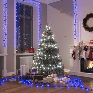Lotti 29866, Catena Minilucciole Esterno da 100 LED e cavo verde, Colore Bianco