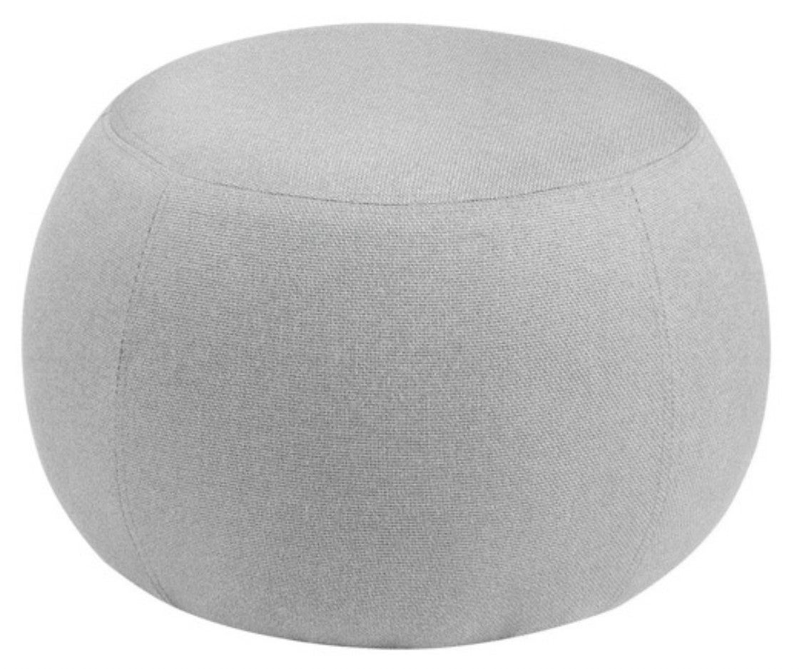 Pouf Sisco Design Arches - Tissu Couleur Argile, Structure Bois, 43x42 Cm, Support 110 Kg