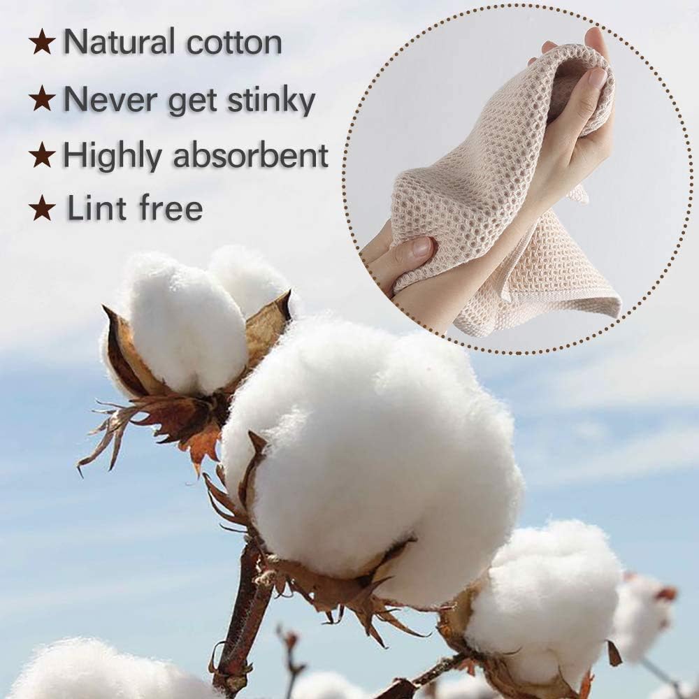 Serviettes - Serviettes de visage de luxe - Ensemble de serviettes - Coton - Ensemble de serviettes de cuisine de 6 - 33x33 cm Blanc cassé - 2