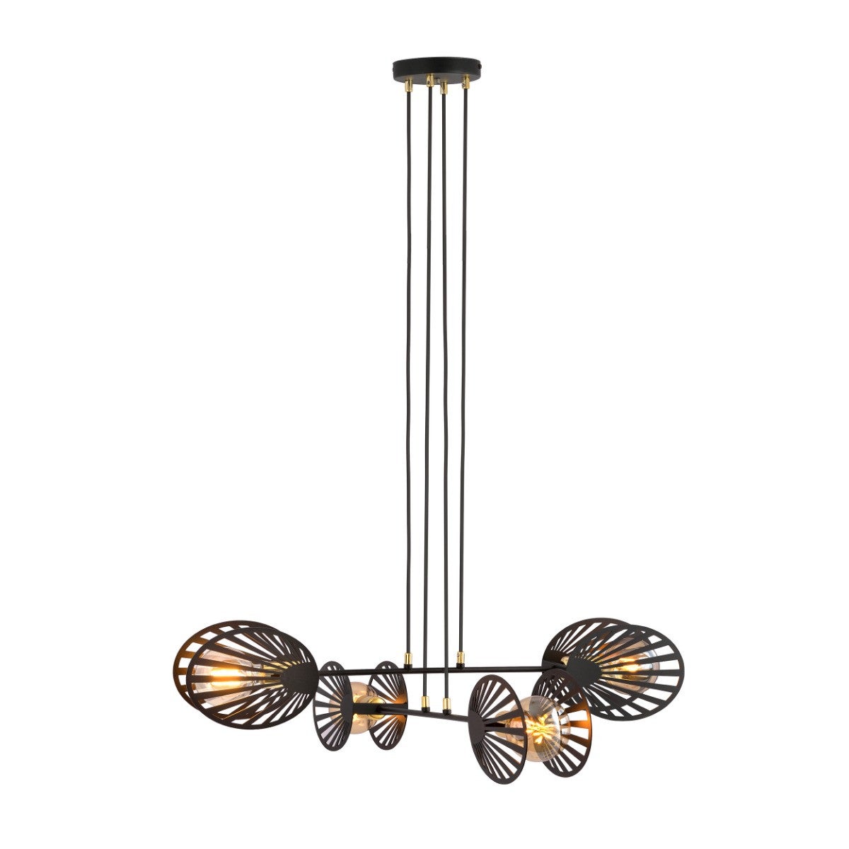 Lampa wisząca Playa czarna 4xE27x15W wym: 100 x 93 x 93 cm metal Emibig