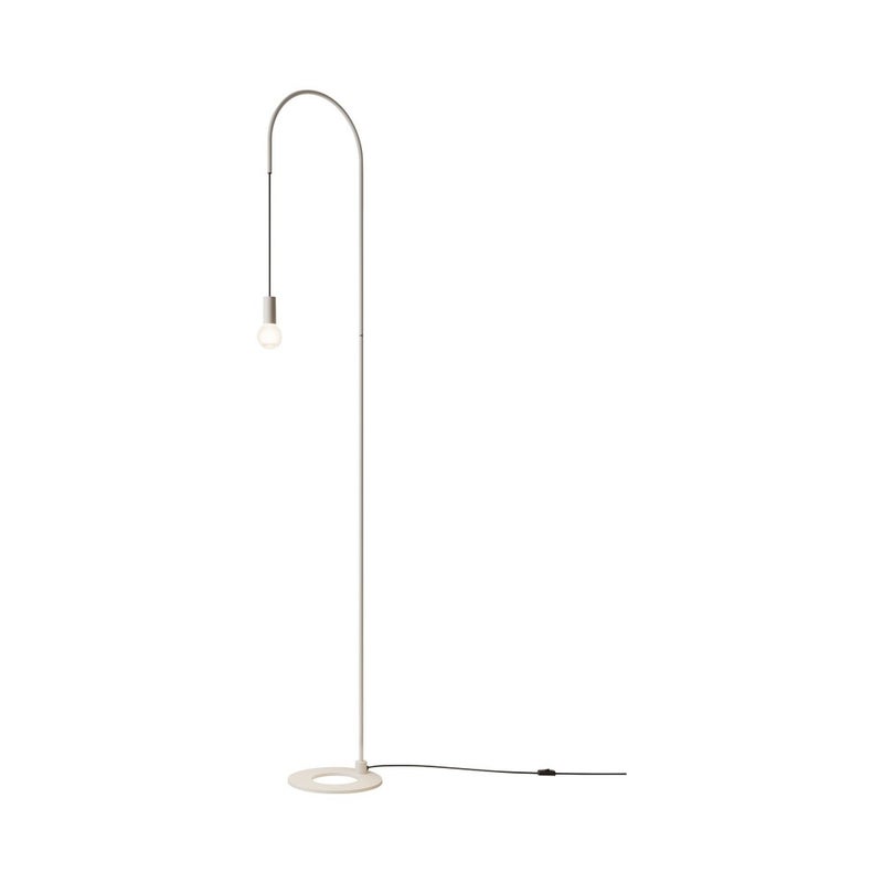 Zafferano - Lampa podłogowa Filo, obrotowa 200°, malowany metal, żarówka E27 maks. 60 W w zestawie, wys. 231 cm - biała