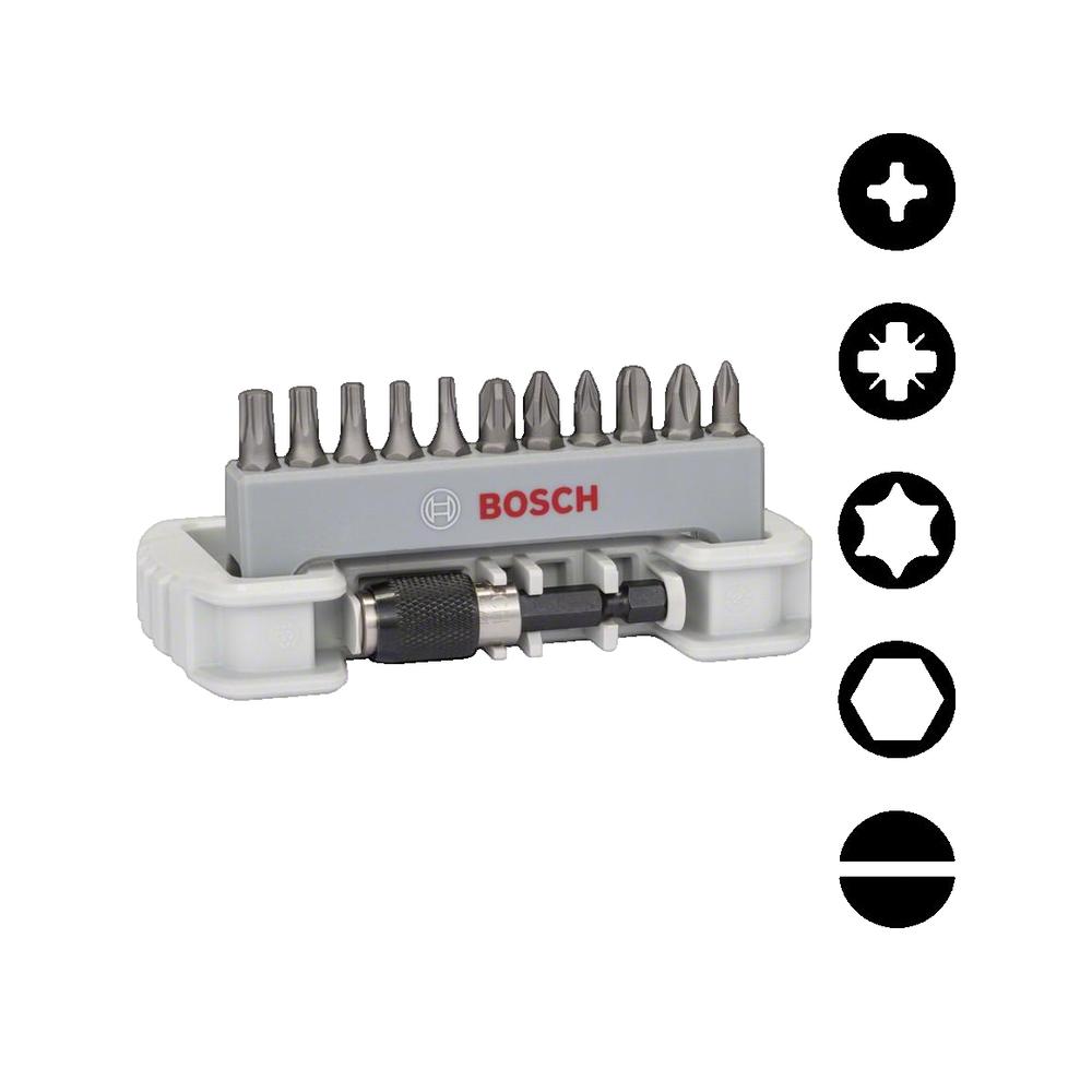 Zestaw bitów do śrubokręta Bosch stal S2 trwałe 12 sztuk