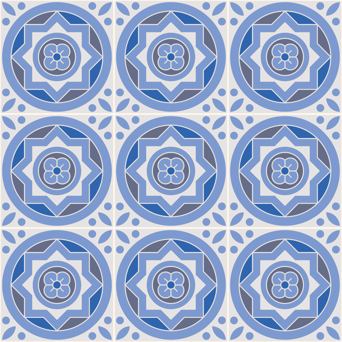 9 adesivo piastrelle di cemento terra Ornella antiscivolo - Sticker adesivo - adesivi murali - 9stickers30x30cm - 2