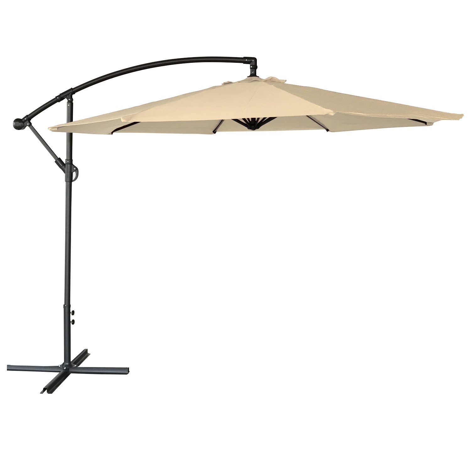 Parasol OAHU off-set, okrągły, średnica 3 m, beżowy