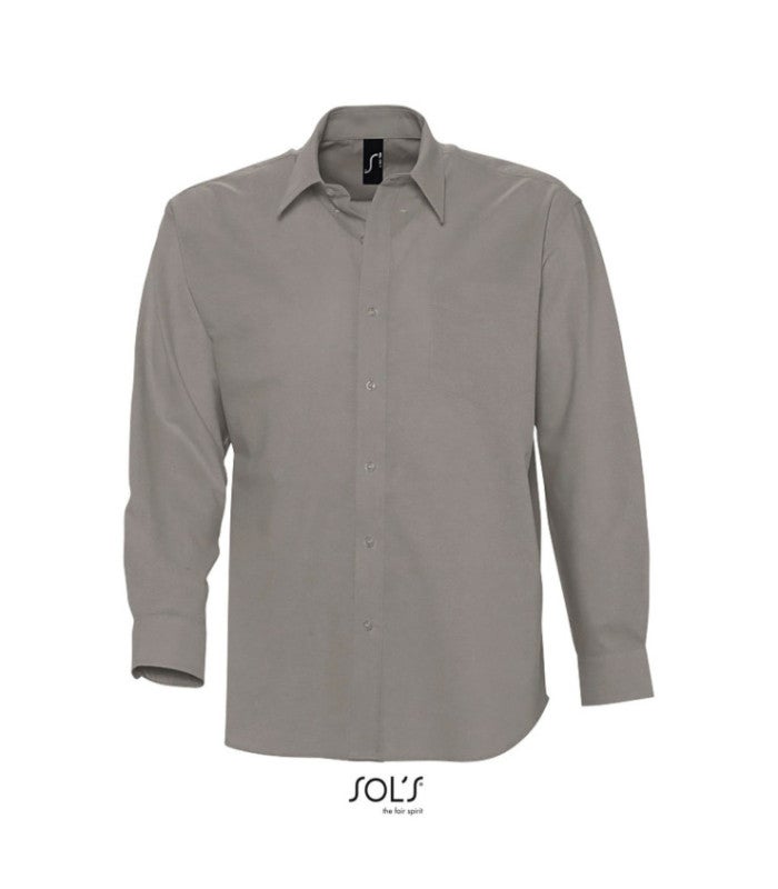 HodJIU Chemise Homme Plissée Manches Longues en Coton Ample Décontracté Chemises d'affaires Habillées Bussiness Haut Tops Printemps Automne (Blanc, M