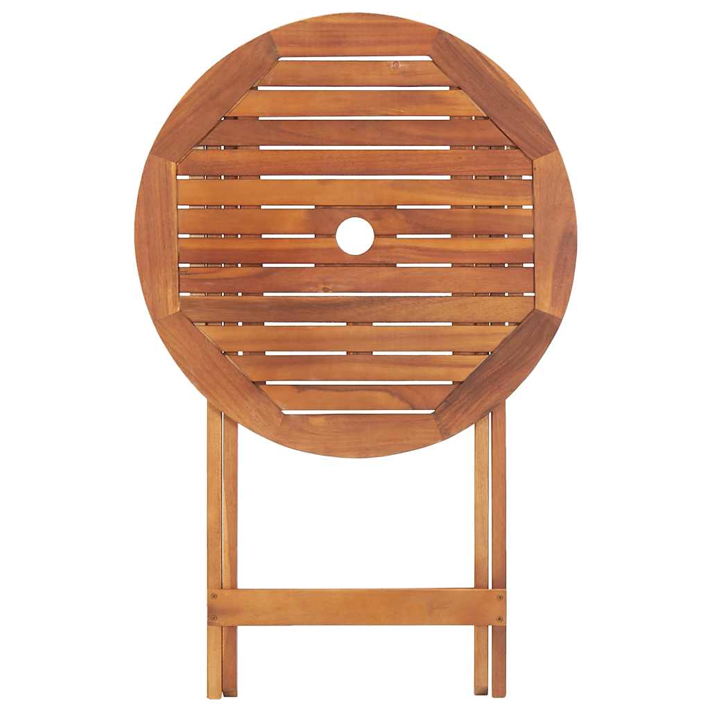 Table d'appoint d'extérieur rectangulaire en Bois Marron 2 places - 9