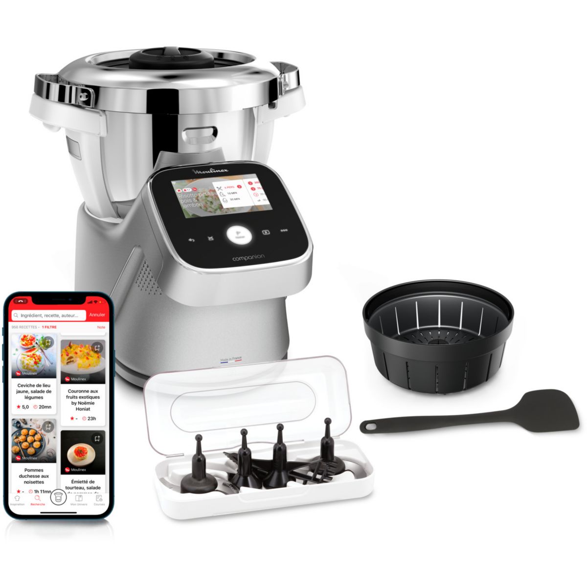 Robot Cuiseur Moulinex I-Companion Touch Pro 1550W - Édition Noire (HF93D810)