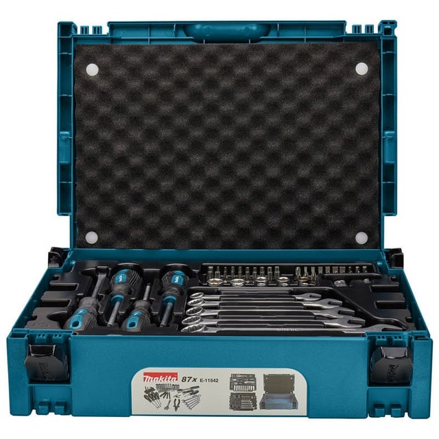 Coffret Makpac avec 87 outils à main - MAKITA E-11542