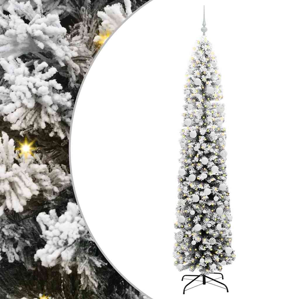 Sztuczna choinka z podstawą Zielony 210 cm PVC, stal i plastik