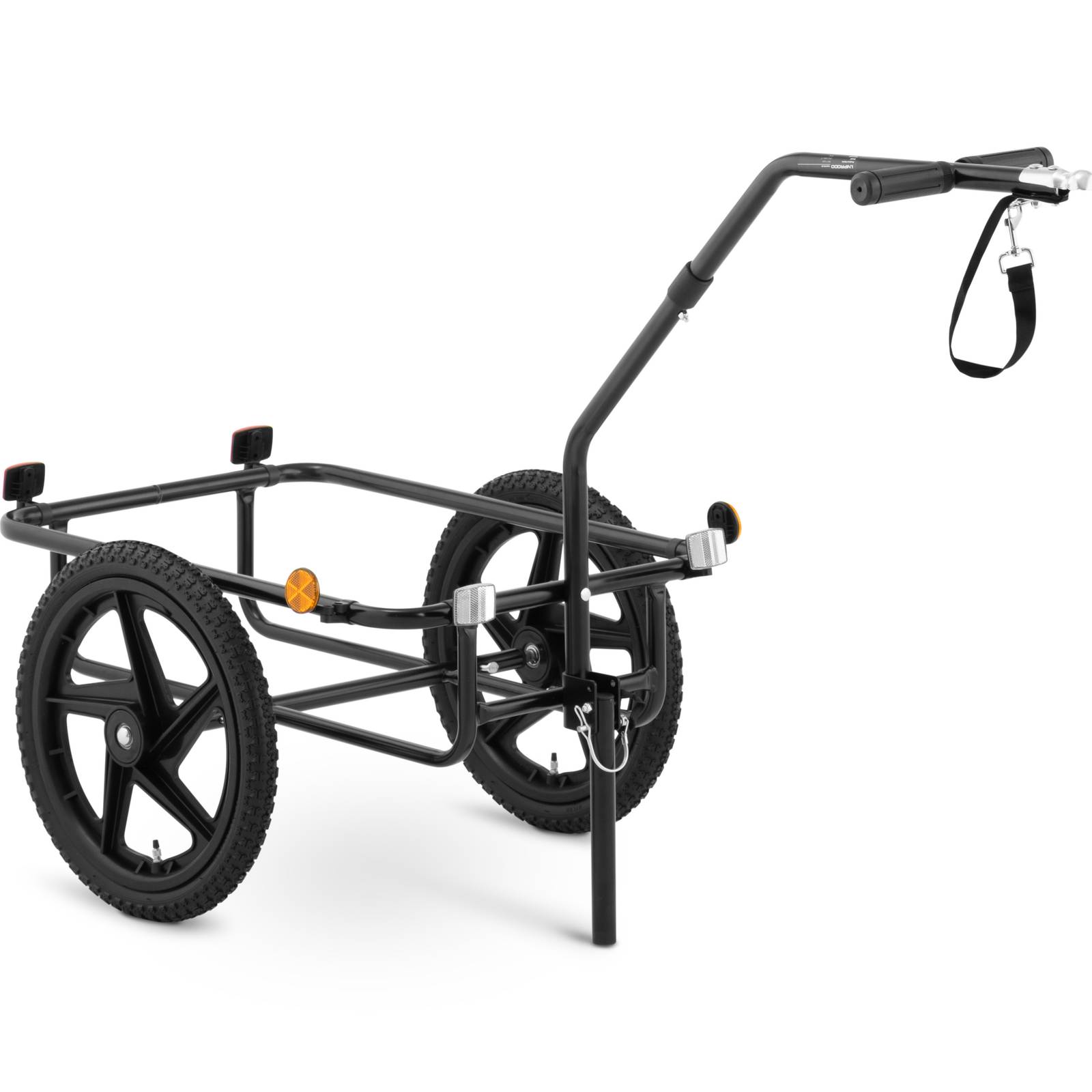 Uniprodo Remorque Vélo Cargo 35 Kg – 58x41x30 Cm, Accouplement Universel, Réflecteurs, Pneus 16"