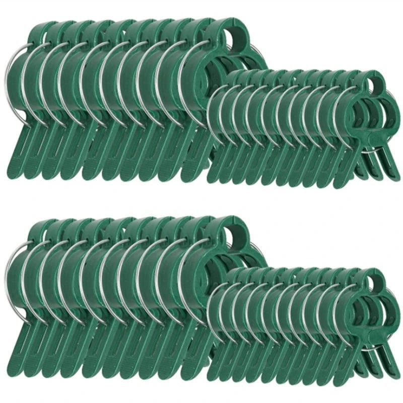 Clip per piante, clip regolabili per piante, clip rapide in plastica per supporto piante 17 cm, 100 pezzi (verde) | Leroy Merlin Clip per piante, clip regolabili per piante, clip rapide in plastica per supporto piante 17 cm, 100 pezzi (verde) | Leroy Merlin
