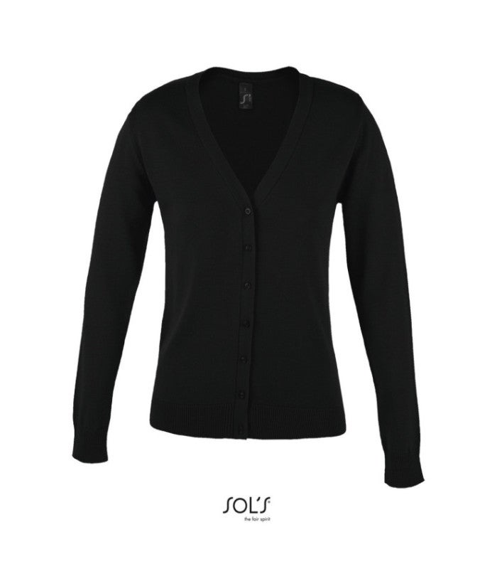 Sol’S Golden - Gilet Homme Boutonné Col V Cardigan Tricot - Hiver Et Mi-Saison
