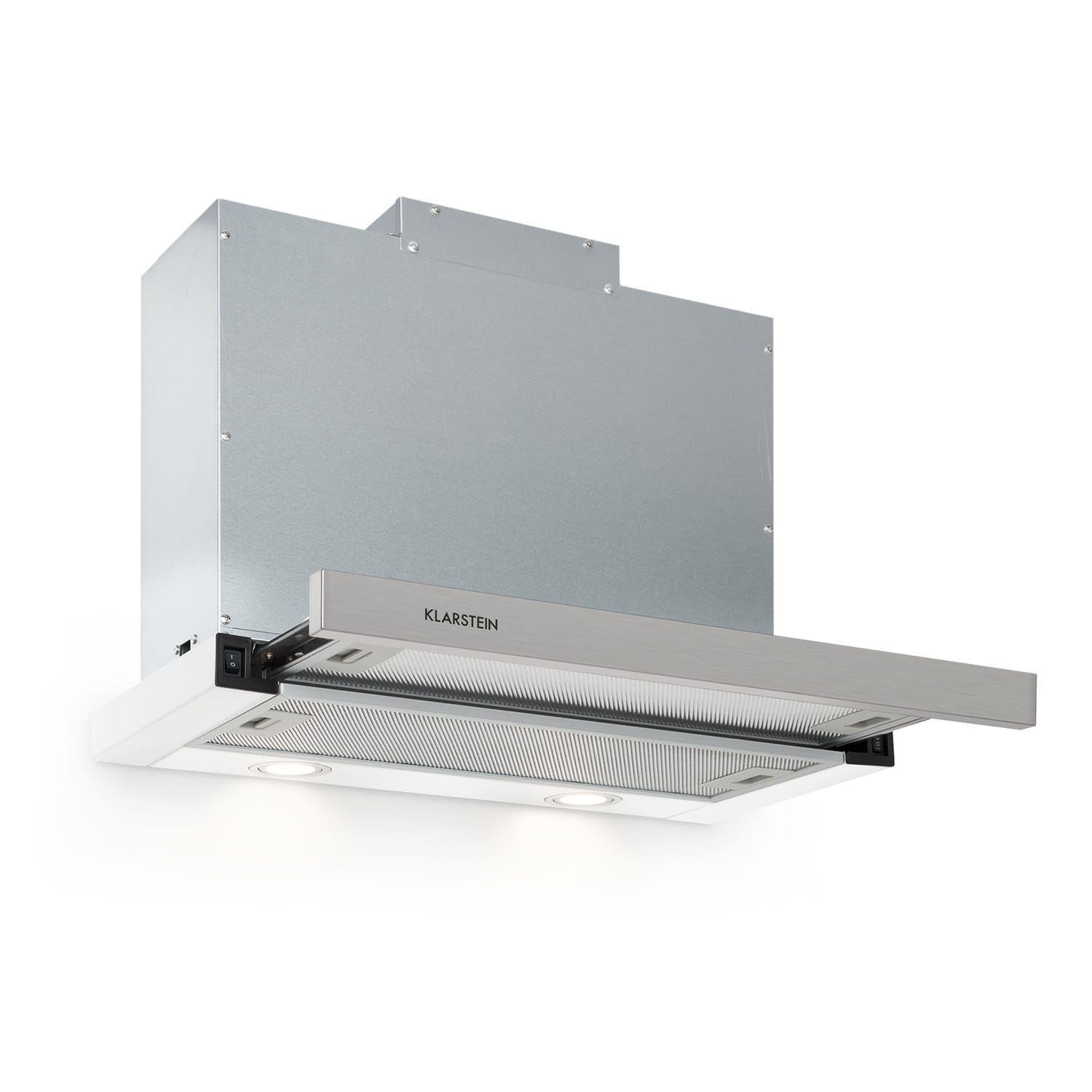 Klarstein Mariana 60 Campana Extractora Plana 546 M³/H Extracción Led Blanca/Blanco , Leroy Merlin
