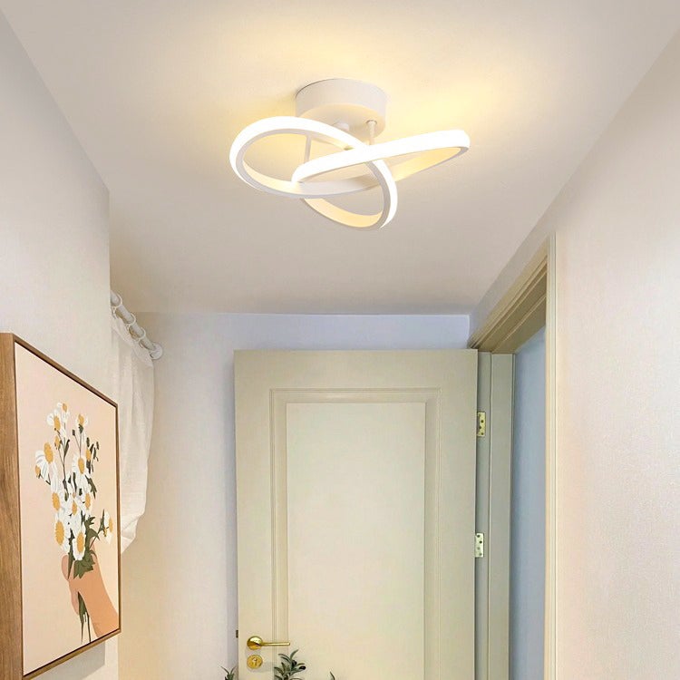 Lampa sufitowa LED, energooszczędny żyrandol LED, nowoczesna lampa sufitowa 20 W, designerska lampa LED do korytarza, ciepła biel 3000 K - 3