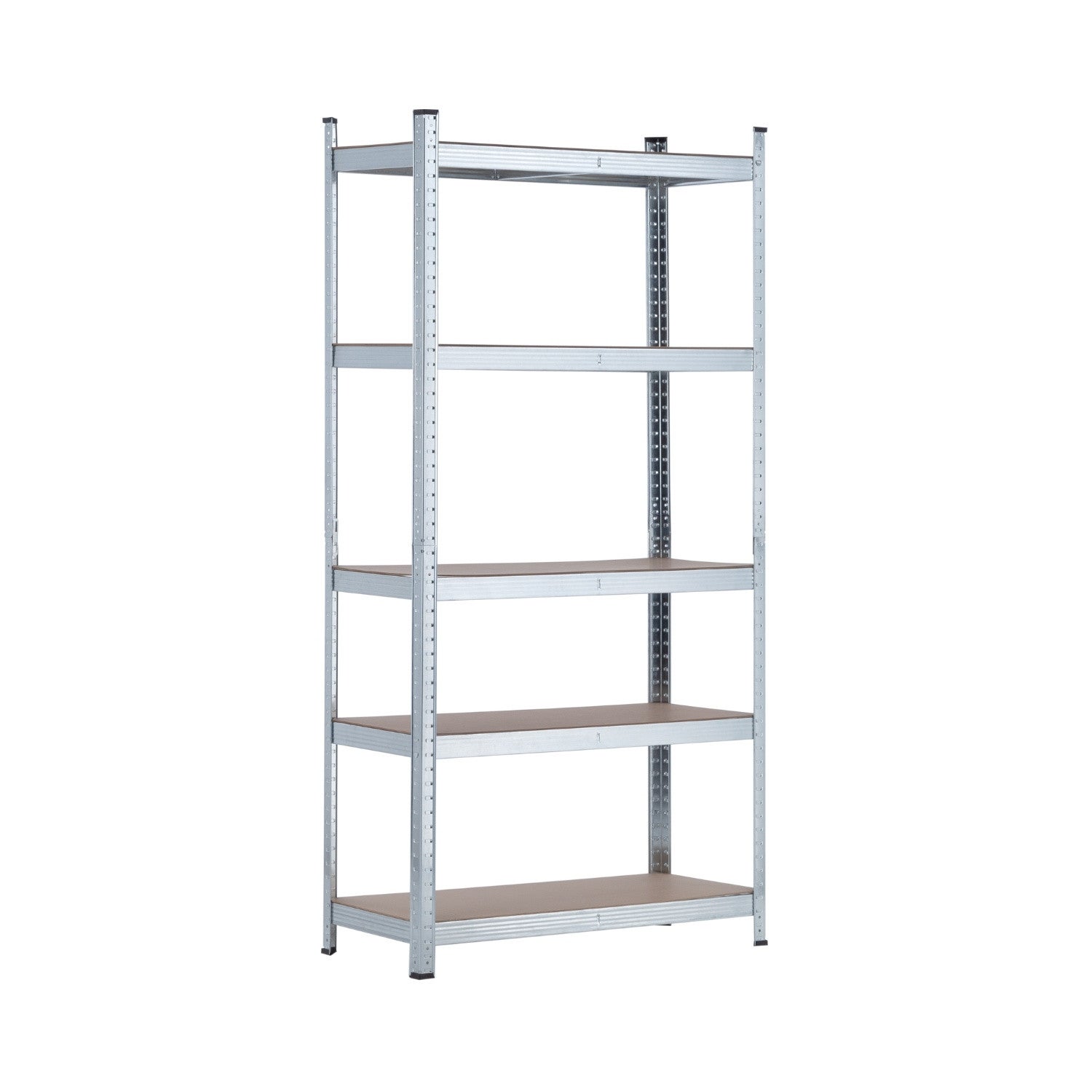 Pack 3 Prateleiras Metálicas Modulares com 5 Prateleiras 2625kg Prata 136x40x180cm 7house - 2