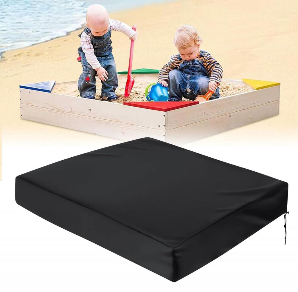 YOUYIKE Housse Bac à Sable 120x120 Cm – Tissu Oxford 210D Imperméable – Cordon De Serrage – Pour Bac, Piscine Et Jardin Housse Pour Bac à Sable 120 Cm