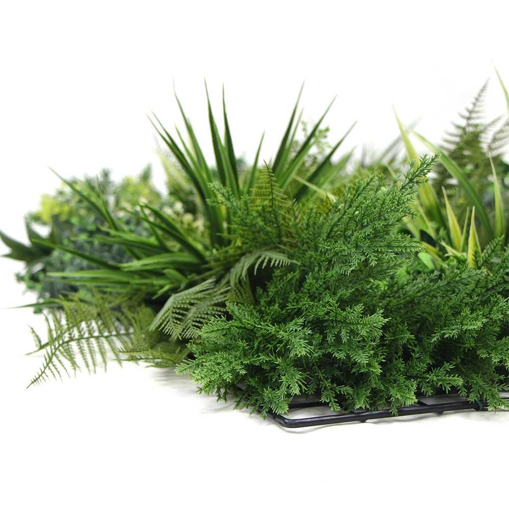 Mur végétal artificiel Premium City 1 - 10 plantes - 1m x 1m - EXELGREEN - 2