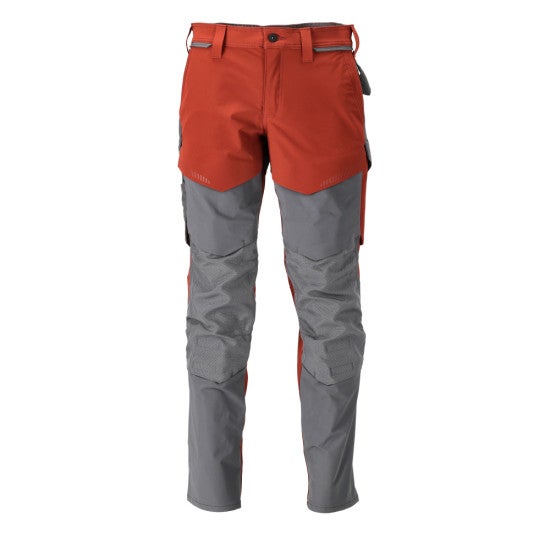 Pantalon de travail avec poches genouillères MASCOT Customized - 22379-311/2-Rouge-42-82