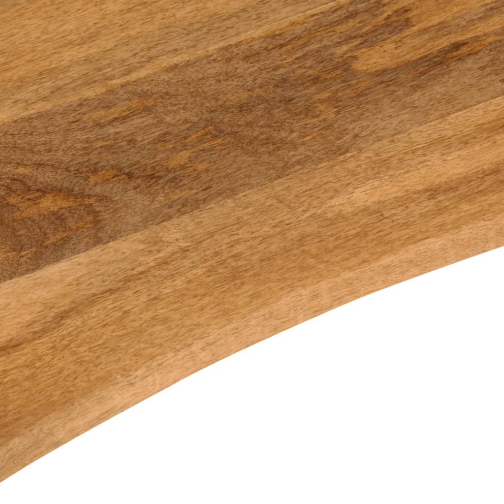 Dessus de bureau avec courbe 110x50x2,5 cm manguier massif brut - COMFORTXL - 7