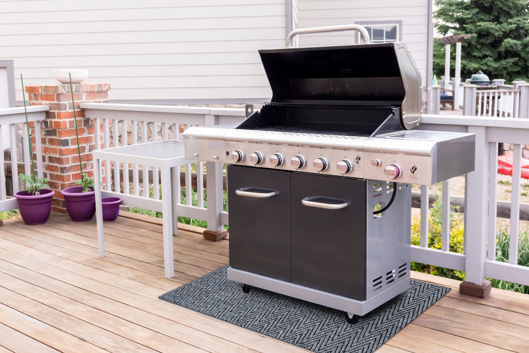 Tappetino protettivo MAGNUS 2954 per terrazza, esterno - grigio 100x120 cm - 5