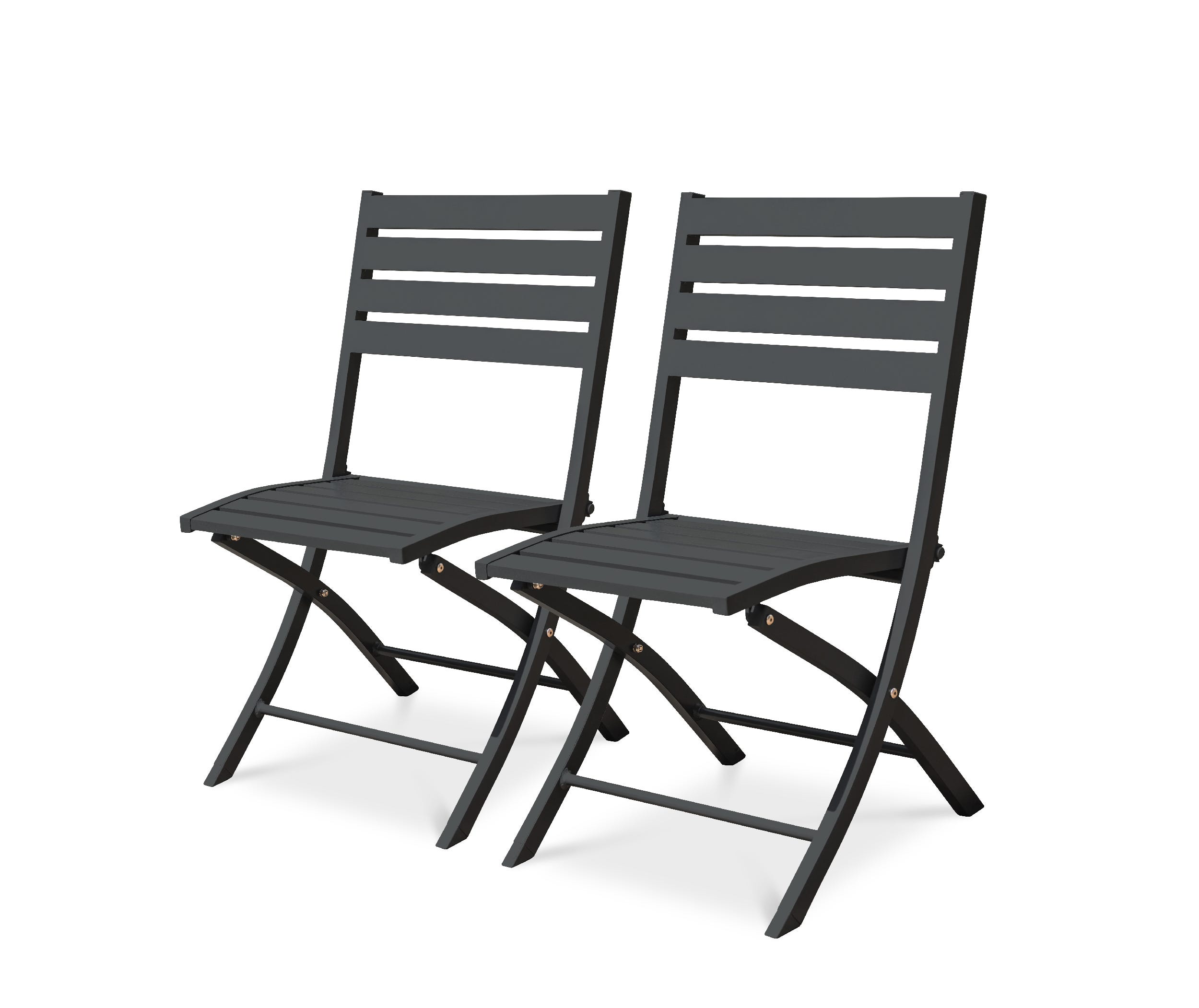 Mobilier Jardin Design Chaise De Jardin Pliable Birki - Polypropylène Résistant - Couleur Anthracite Mobilier Jardin Design Chaise De Jardin Pliable Birki - Polypropylène Résistant - Couleur Anthracite