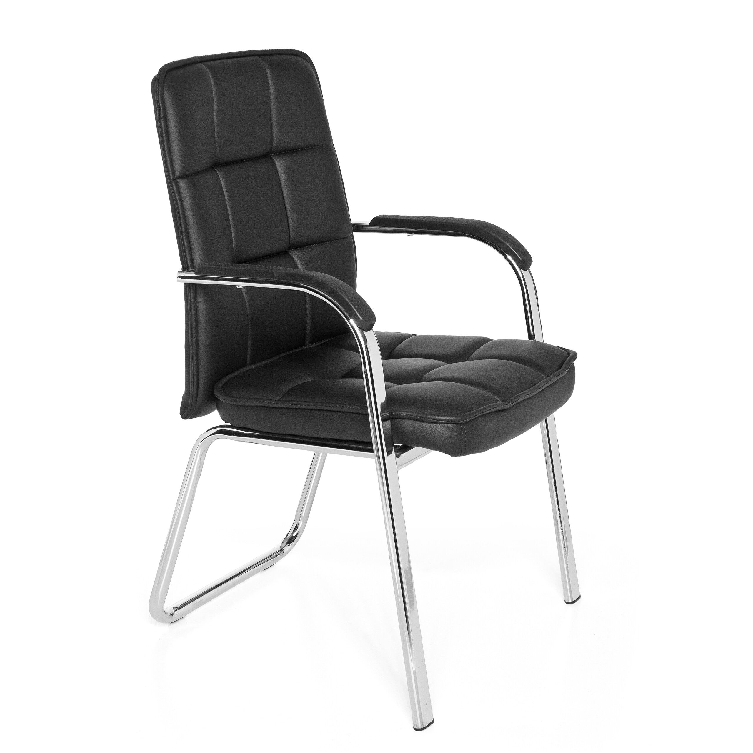 Sedia da conferenza / sedia per visitatori BORNE PU nero hjh OFFICE - 2