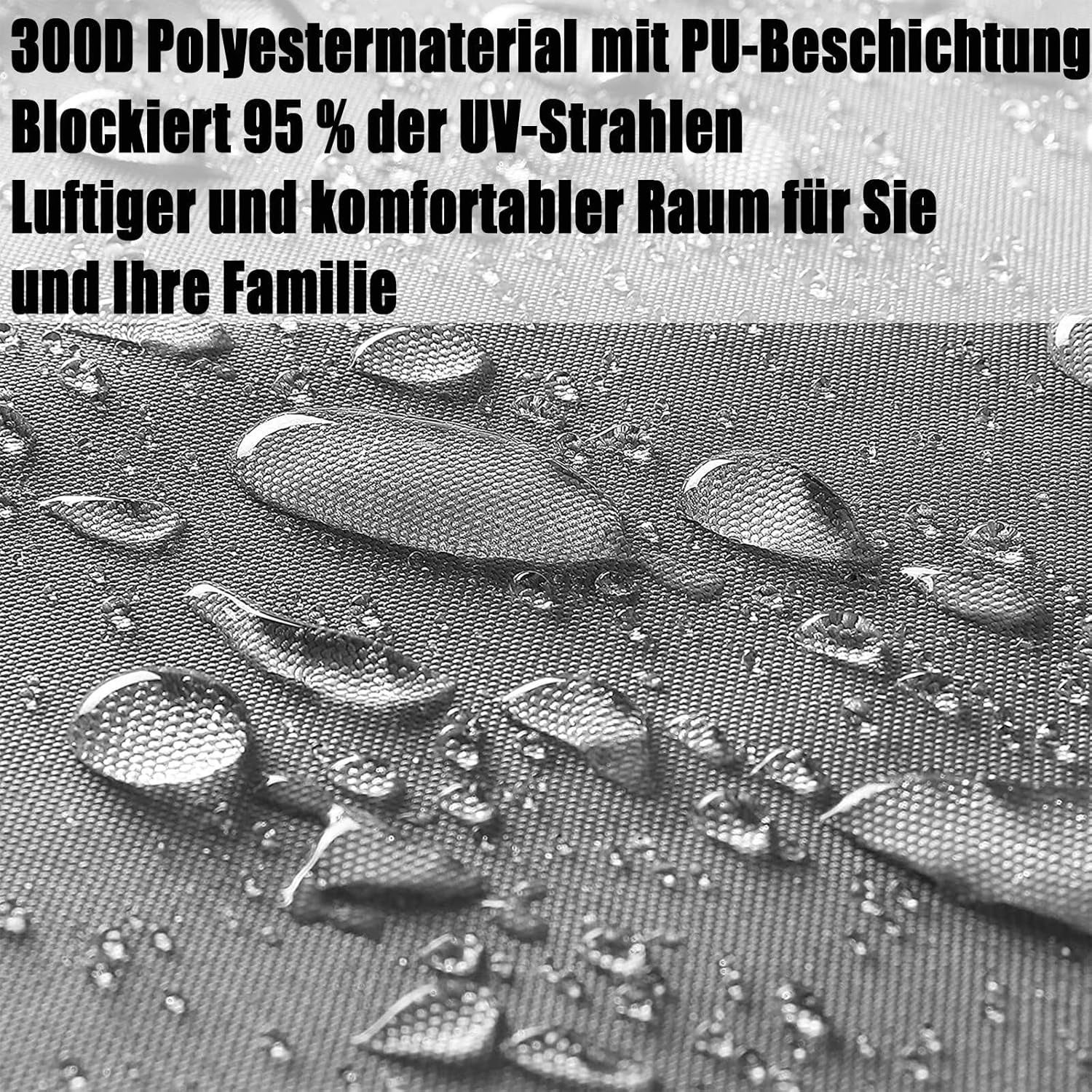 voiles d'ombrage Rectangle pour Patio Imperméable Protection UV 95% Voile d'ombrage Potager pour Patio Jardin terrasse extérieur Piscine 5x5m - 3