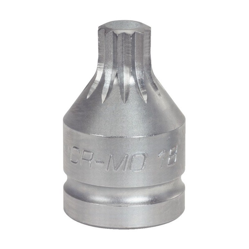 Douille à Chocs Courte KS Tools 1/2'' XZN M16 - Longueur 75 Mm - Chrome-Molybdène - Pour Clé à Choc - 5