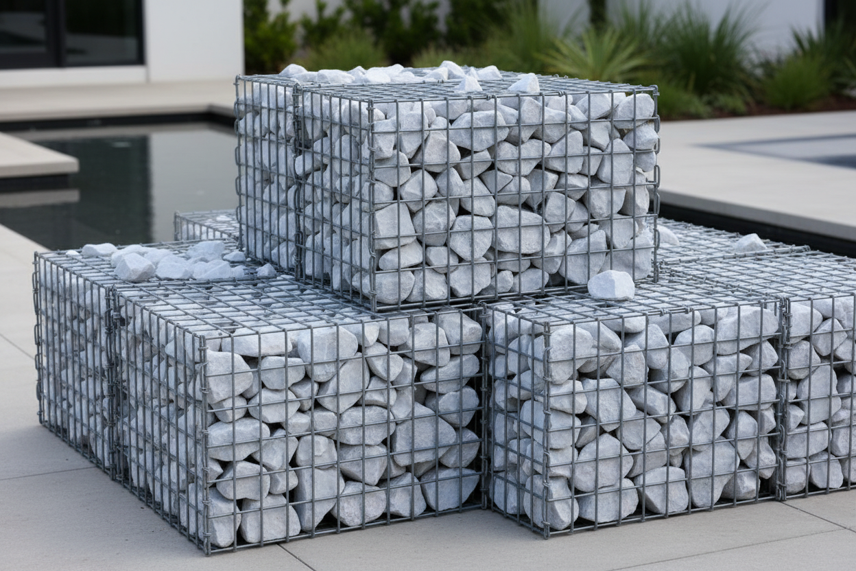 Piedra Blanca Premium Gaviones Big bag 1.000 kg. / 60-200 mm - 3