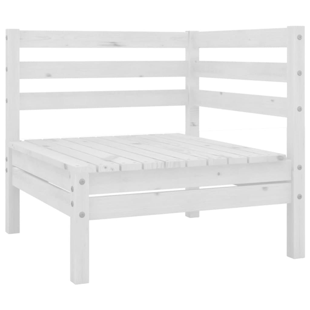 Salon bas de jardin en Bois Blanc 7 personnes - 6