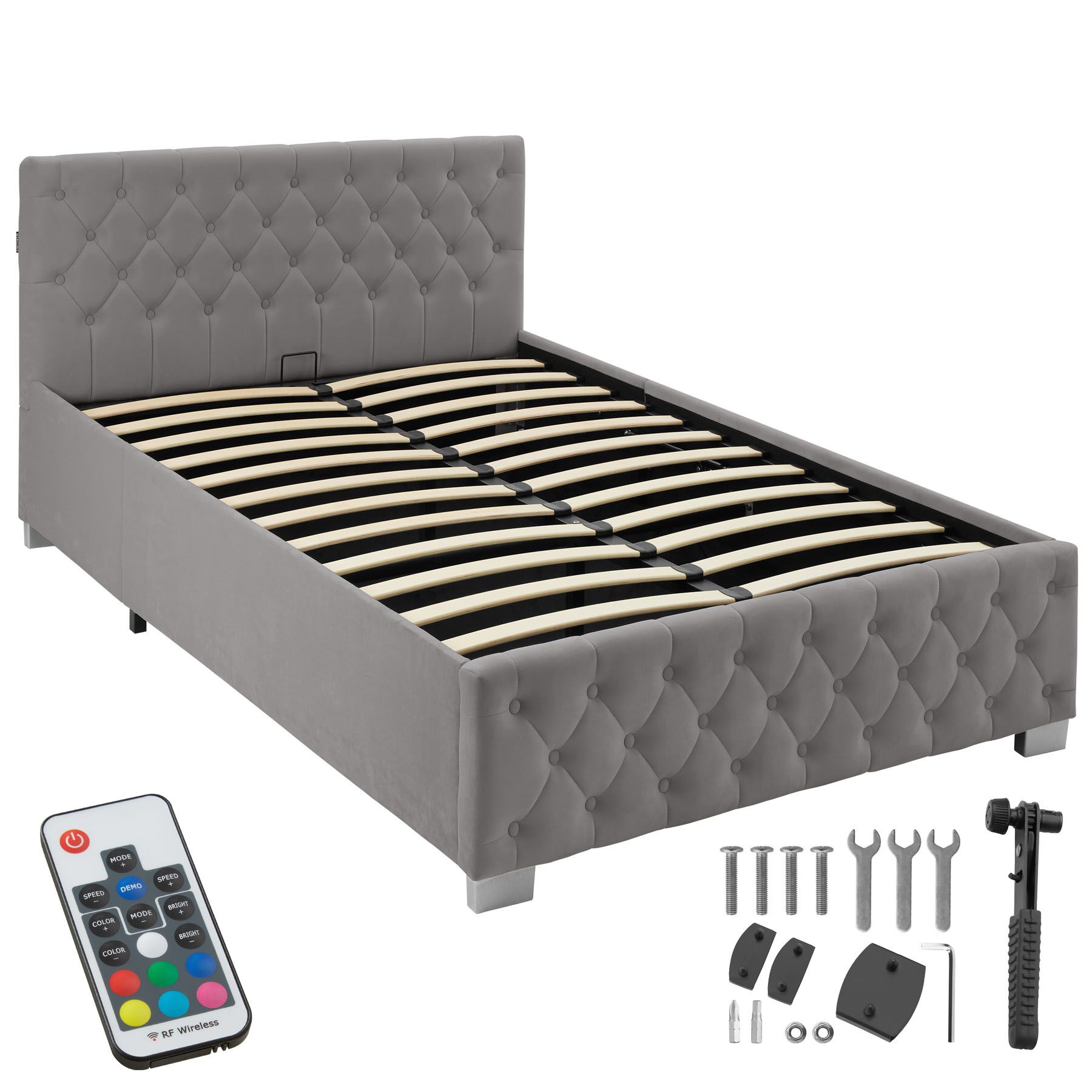 Letto Rialzato In Legno E Metallo Upyard - Modulare, 120x80x58,5 Cm, Per Giardino, Terrazza O Balcone