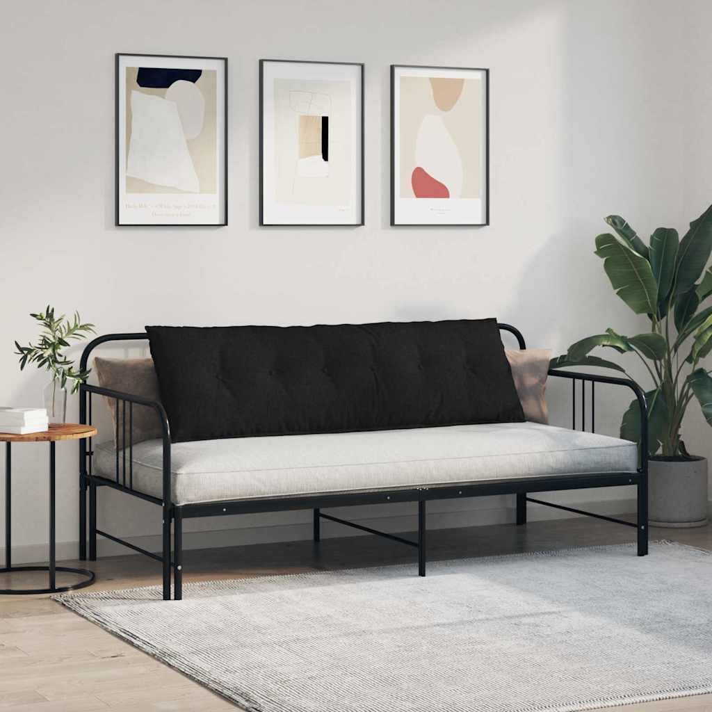Coussin de Dos Noir 160 x 19 x 50 cm tissu vidaXL - 5