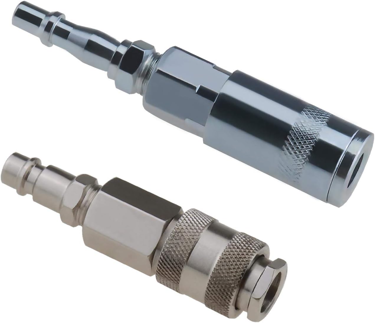2 Raccords Rapides Euro Mâles – 1/4 Femelle, Argenté, Pour Connexion D'outils