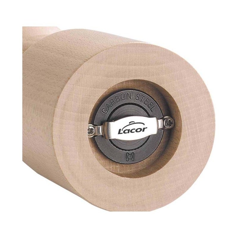 Macinapepe manuale in legno - Altezza 15 cm - Colore Naturale