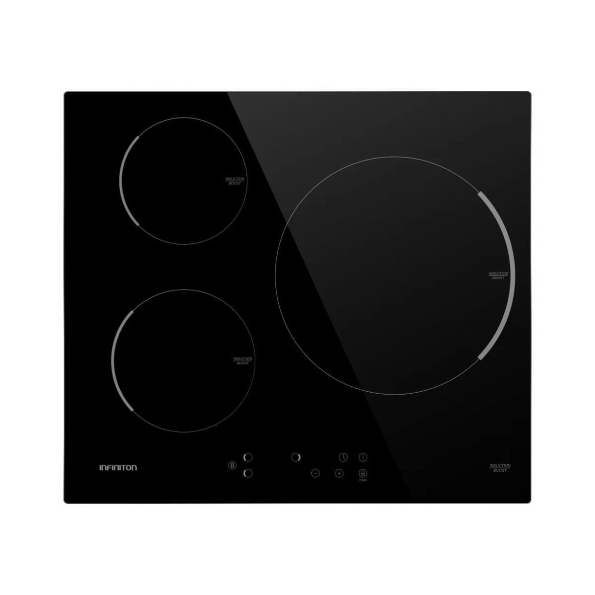 Infiniton Vitroceramica Induccion Ind3n61g28 3 Zonas Coccion Ancho 59 Cm - Imagen 2