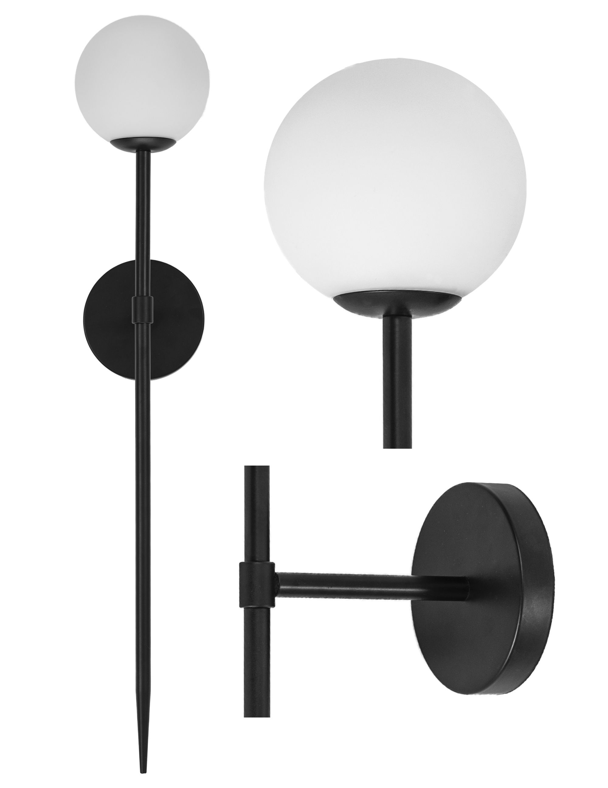 Kinkiet Toolight App579-1W Czarny 75Cm