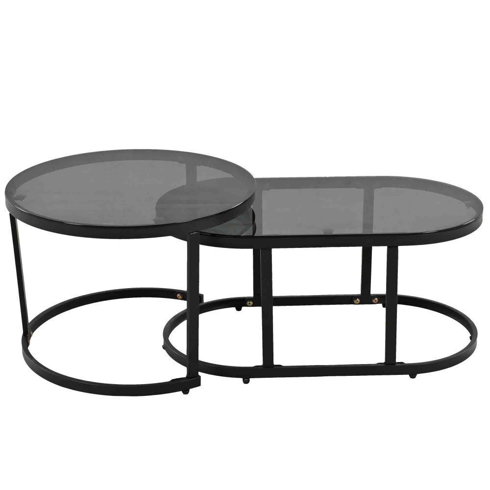 Garten-Lounge-Set mit Rahmen aus verzinktem Eisen, Gartenmö - 5