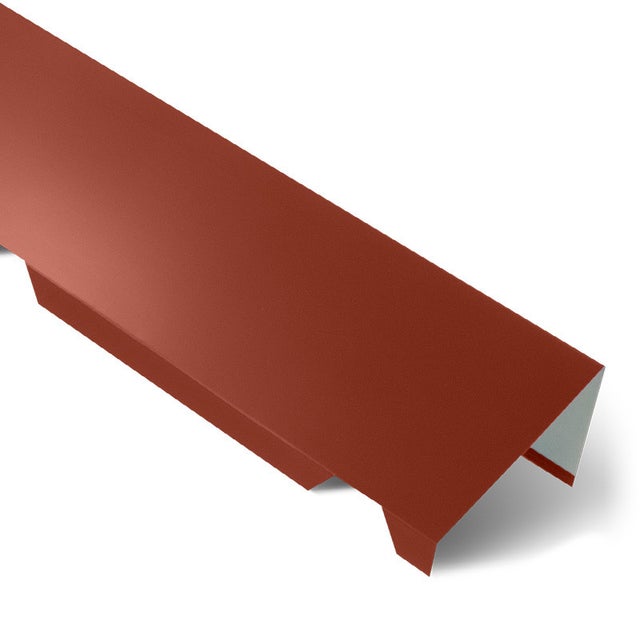 Faîtière Simple Crantée 2100 mm ELDA Rouge Tuile RAL 8012