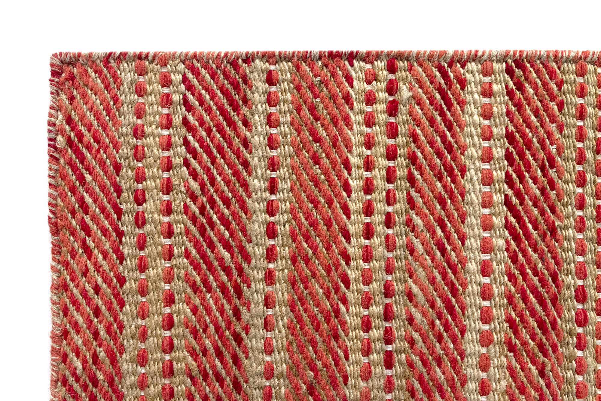 Hamid - OLIVIA ROUGE 350x250cm - Grand tapis décoratif en jute, extra large, pour salon, salle à manger, chambre - 3