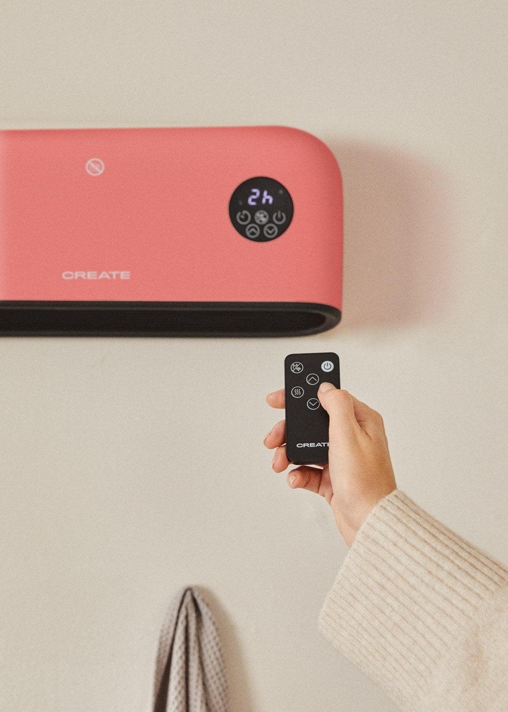 CREATE - WARM WALL PRO - Aquecedor de cerâmica de parede ou chão com WiFi - 4