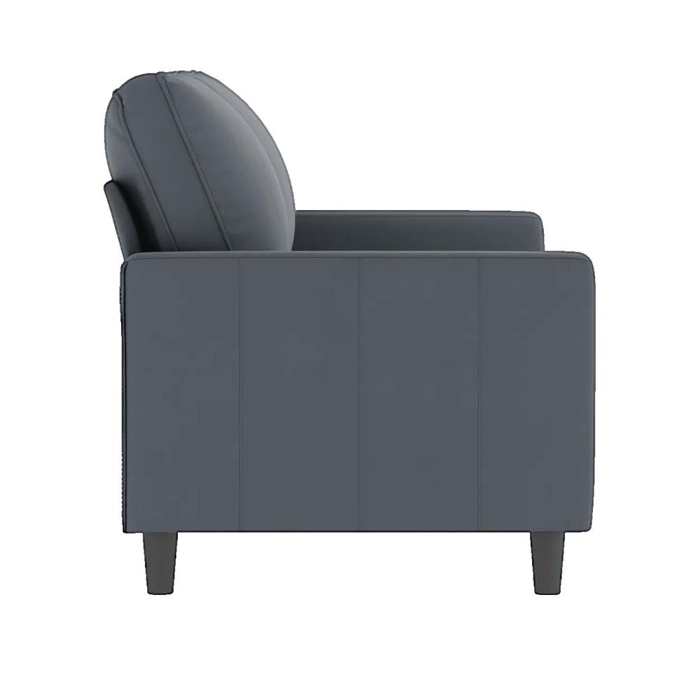 Vidaxl Sofá De 2 Plazas De Terciopelo 120 Cm Gris/Oscuro , Leroy Merlin