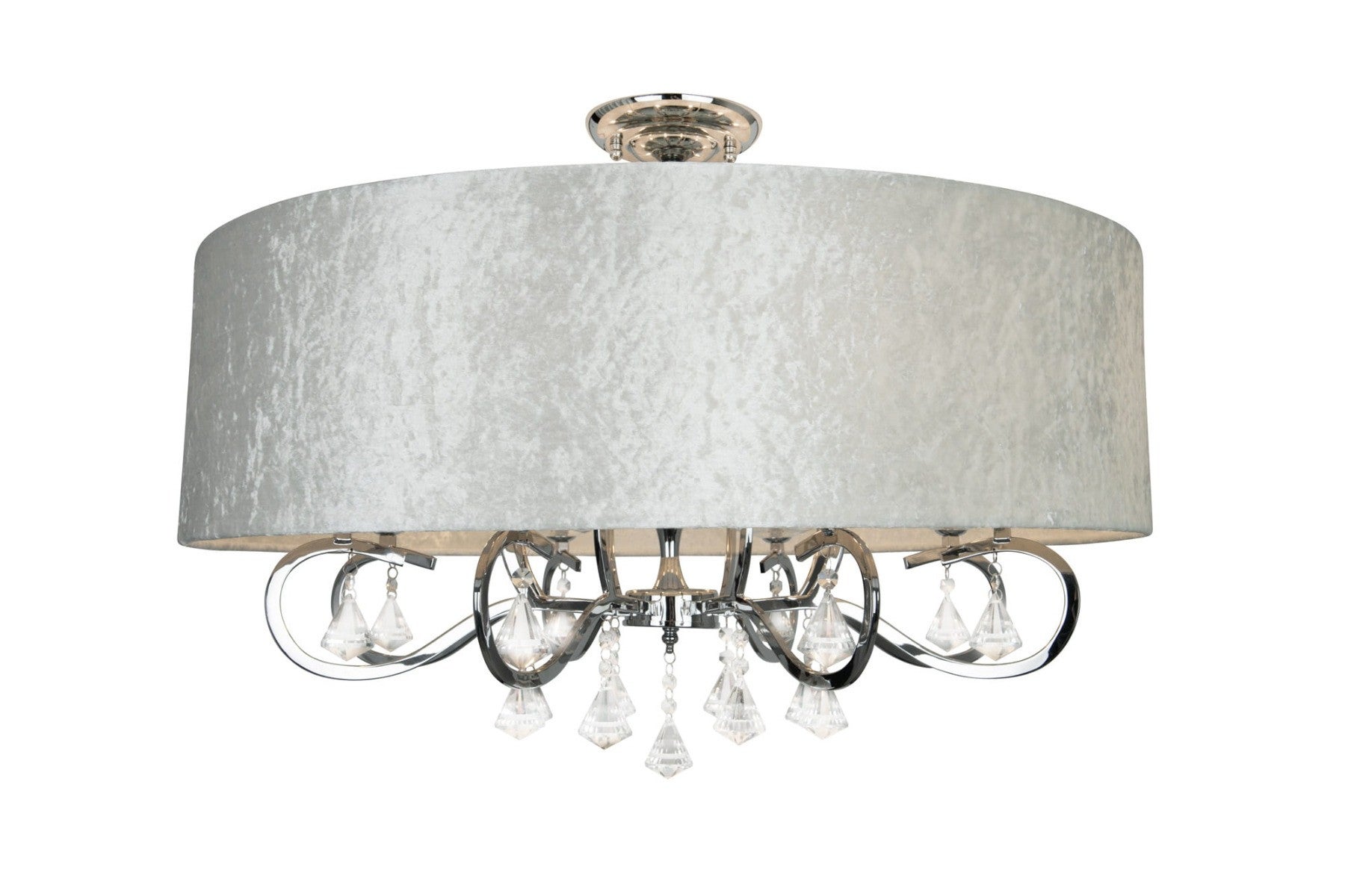 Lampa wisząca Amsterdam chromowana 8xE14x40W glamour wym: 55 x 80 x 80 cm metal Maxlight