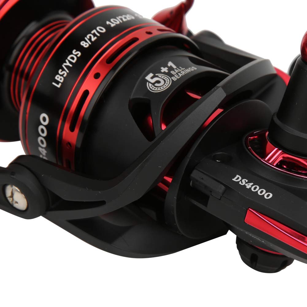 Accessorio per attrezzatura per mulinello da pesca con bobina da pesca in metallo resistente con 5 + 1 cuscinetti (DS4000) - 7