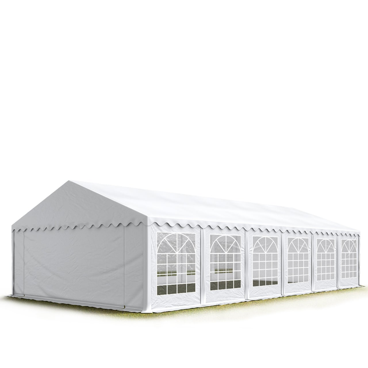 Namiot imprezowy namiot biesiadny 5x12 m pawilon ogrodowy plandeka PVC 700 N w kolorze białym, wodoodporna