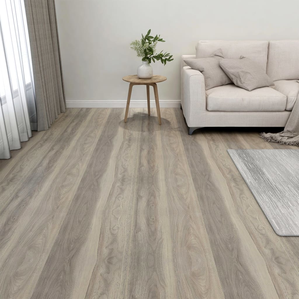 Vidaxl tarimas de suelo autoadhesivas 20 uds pvc gris taupe 1,86 m²