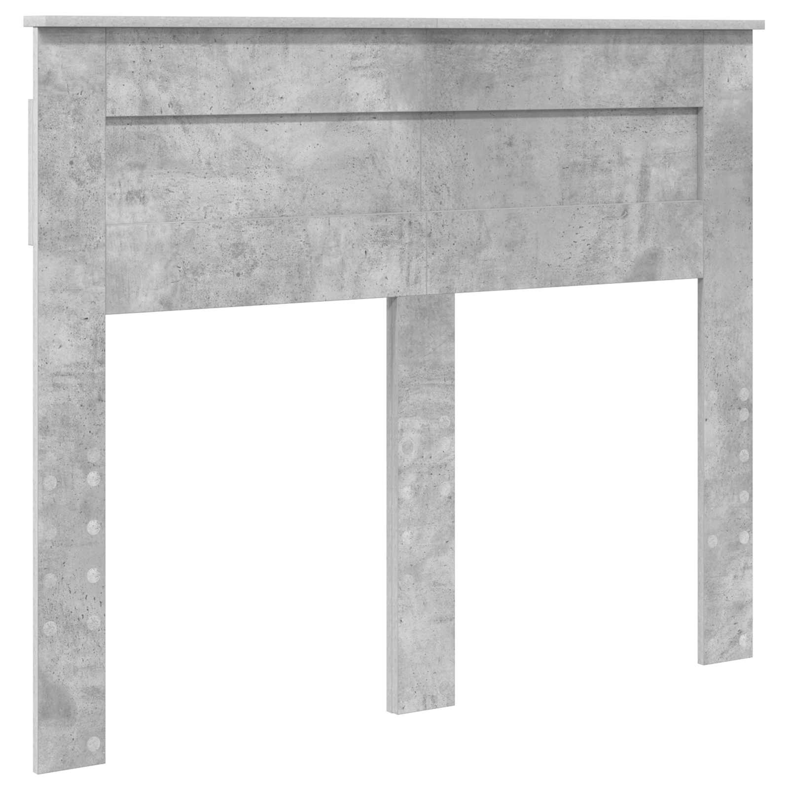 Cadre de lit gris béton 135 x 190 cm en pin massif - 6
