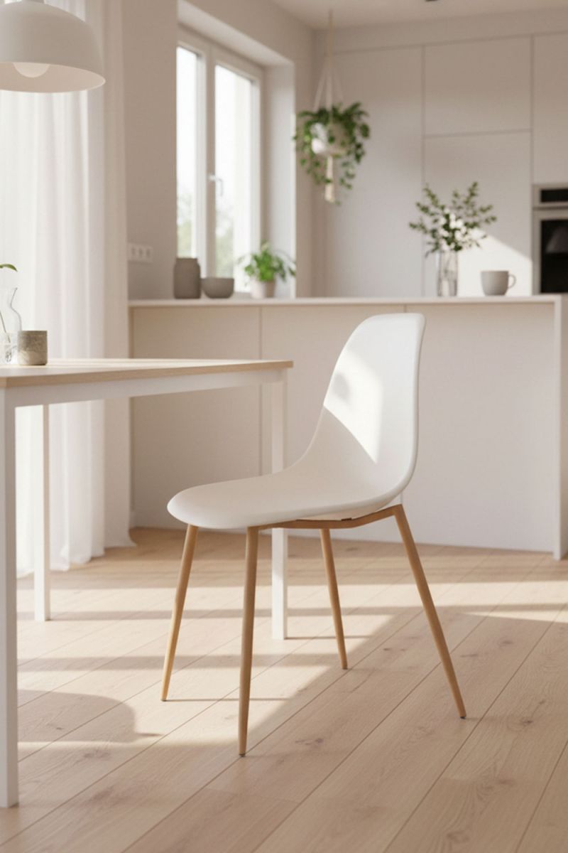 Regalos Miguel - Sillas Comedor - Silla Mykle - Blanco - 4