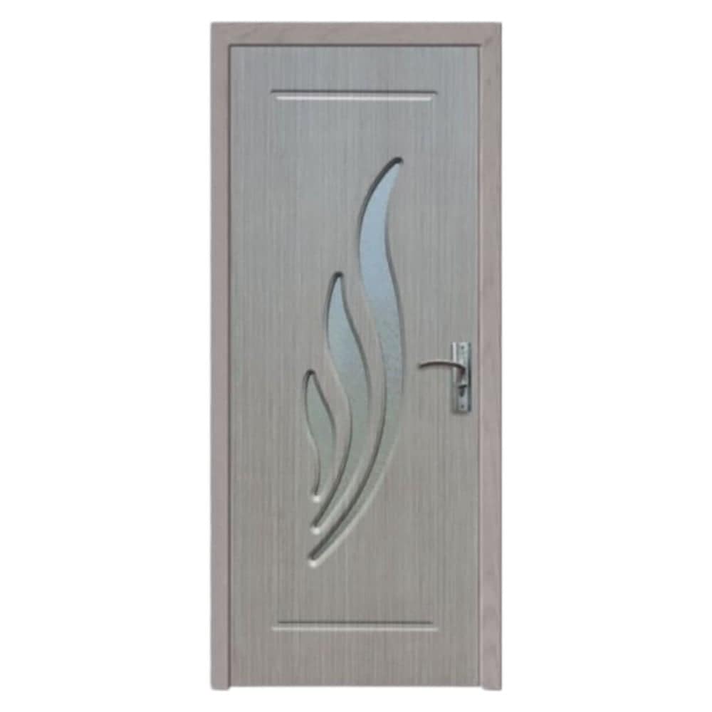 Usa interior din MDF Novo Doors ND310, Cadru lemn masiv, Kit complet, Toc reglabil 30 cm inclus, Plinta pe Ambele Parti, 70x200 cm, Gri