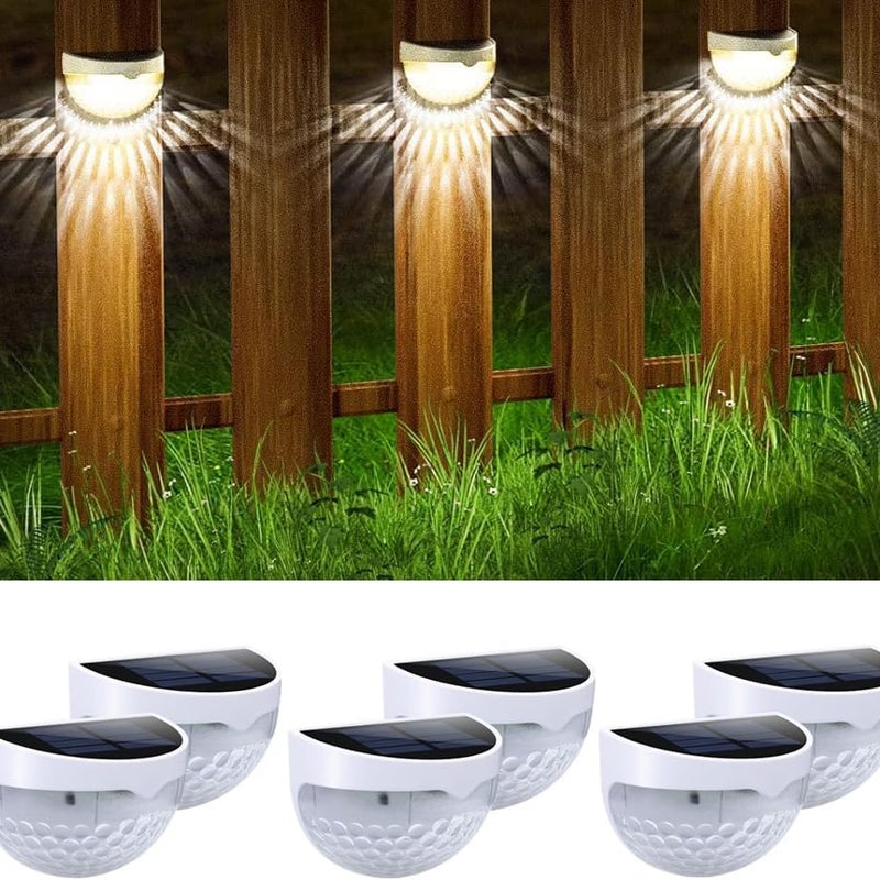 Słoneczne lampy ogrodowe do ogrodzeń zewnętrznych, bezprzewodowe lampy solarne LED, zewnętrzne słoneczne lampy ogrodowe, wodoodporne lampy ścienne